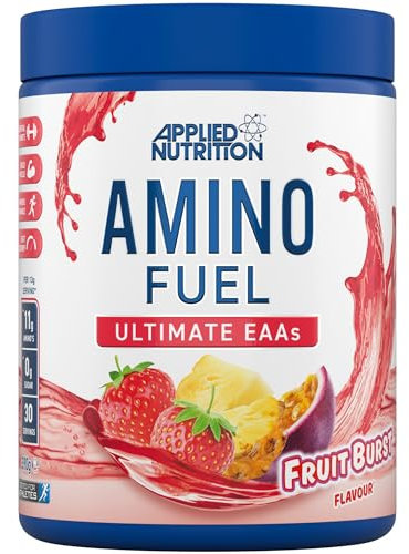 Applied Nutrition Amino Fuel - Amino Acids Supplement, EAA Essential Amino Acids Powder, Muscle Fuel & Recovery (390g - 30 Servings) (Fruit Burst) (New)