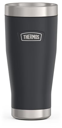 Thermos ICON MUG 0,47l, dunkelgra/graphite mat, Thermobecher 470ml, Kaffeebecher to go Edelstahl, Isolierbecher, 7 h heiß / 22 h kalt, spülmaschinenfest, absolut dicht, BPA-frei