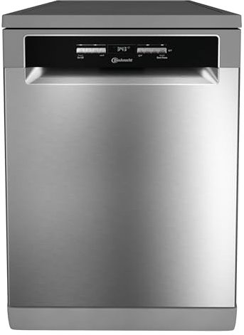 Bauknecht BK4FB14BN7A0X Freistehender-Geschirrspüler/ 60 cm/ActiveDry–Türöffnungssystem/Startzeitvorwahl/MultiZone–separates Ober-oder Unterkorbspülen/Besteckschublade–flexibel beladbar