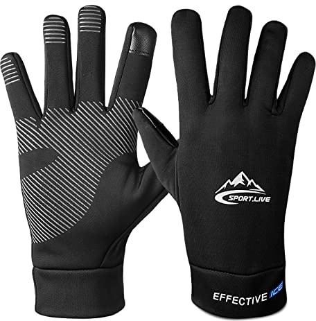 1 Paar Winter-Outdoor-Sport-Laufhandschuhe, warm für Fitnessstudio, Fitness, Vollfinger-Handschuhe für Männer und Frauen