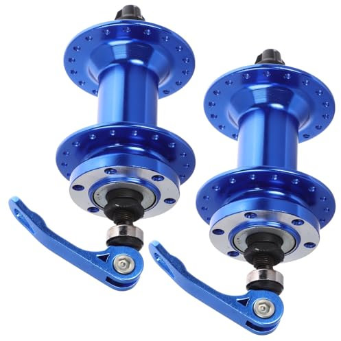 Amosfun Coppia di Assi per Mozzo Bici 36 Fori in Lega, Compatibili Mountain Bike, Installazione Facile e Uso Versatile per Sostituzione Ruota