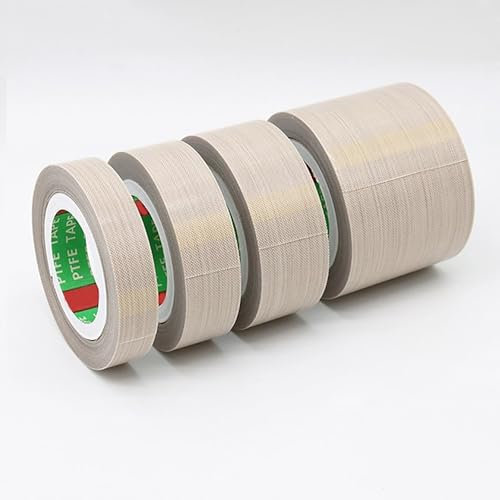 ALANIZ Teflonband, 0,18 mm dick, 25–40 mm breit, PTFE-Klebeband for Vakuumiermaschinen und die Elektroindustrie, 10 Meter lang(25mm)