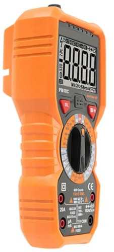 HOMSFOU Digital Multimeter Handheld Voltmeter Amperemeter Ohmmeter Präzises Messgerät Aus Feuerfestem Abs Mit Lcd Hintergrundbeleuchtung Für Elektronik Auto Und Haushalt