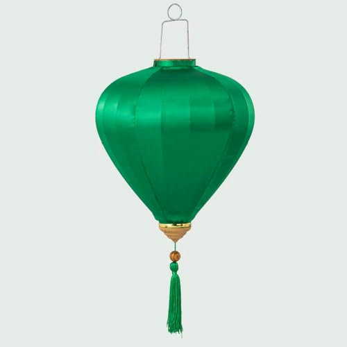 GENPICONG Lanterna da 12/14 Pollici in Raso di Seta in Stile Antico Orientale, Lanterna da Palazzo vietnamita, Decorazione da Appendere per la Festa di metà Autunno del Capodanno Cinese