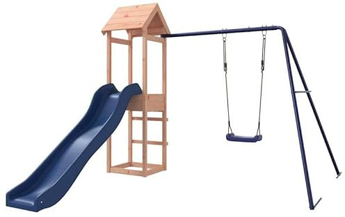 Torre da gioco in legno massiccio Douglasie, robusta torre da gioco per esterni, resistente e resistente alle intemperie, ideale per giardino e cortile