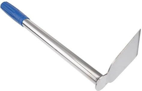 NUOBESTY Binette de Jardin Acier Inoxydable Petite Houe Portable pour Désherbage et Travail du Sol Outil de Jardinage Ergonomique