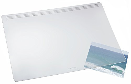 Läufer 32740 Matton Transparent Mattiert, Schreibtischunterlage 49x70 cm, durchsichtige Schreibunterlage für besonders Hohen Schreibkomfort