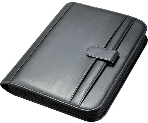 Alassio Herren Ringbuchmappe A4 Riccione Lederimitat schwarz