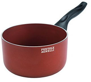 Agnelli CASSERUOLA Eco Alta Antiaderente 18 CM Red Casseruola, Alluminio, Rosso,