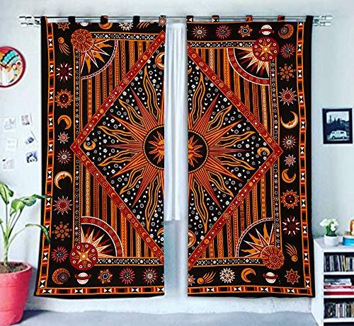 Behandlungen & Querbehang Schlafzimmer Decor Handgefertigt Wand aufhängen Boho Tür Baumwolle Mandala Tapisserie Vorhang Raumteiler