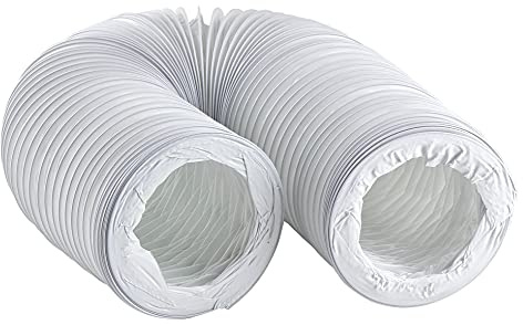 Steinberg14 Weiß Ø 150mm / Länge 3m Abluftschlauch PVC Flexibel Schlauch für Klimaanlagen - Dunstabzugshaube - Trockner