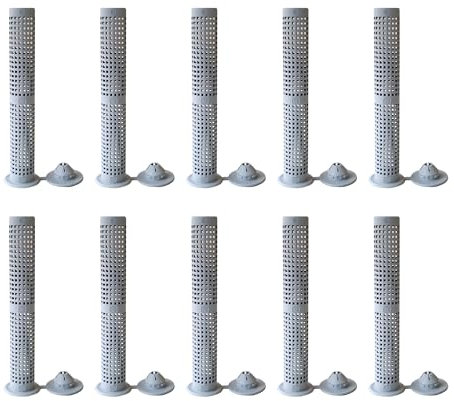 Isolbau Manicotto di ancoraggio 12 x 80 mm per aste di ancoraggio e bulloni M6-M8, da riempire con malta composita, 10 pezzi