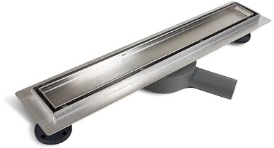 Balneo 360Drain Duschrinne 80 cm, Edelstahl AISI 304 | Edelstahl AISI 304, Wendepanel Fliese/Design, Einbautiefe ab 57 mm, 49 l/min, Schmutzfangsieb, 10 J. Garantie