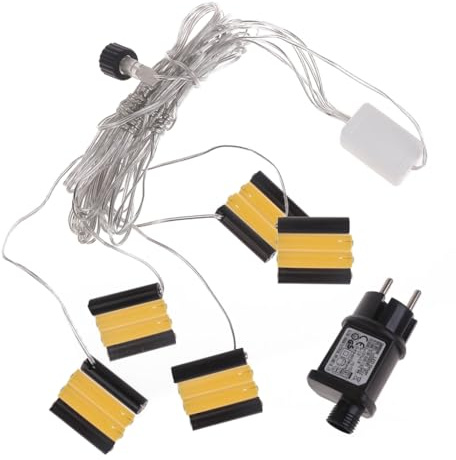 Frotox Éliminateurs De Piles AAA 5 en 1, Adaptateur d'alimentation EU, Peut Remplacer Piles LR03/AAA 4.5V 3V pour Lumière LED (AAA 5 in1)