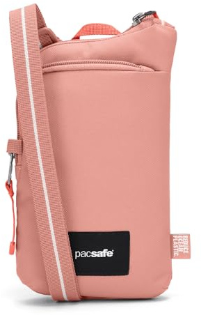 Pacsafe Unisex Go Anti-Theft Tech Crossbody axelväska, rosa