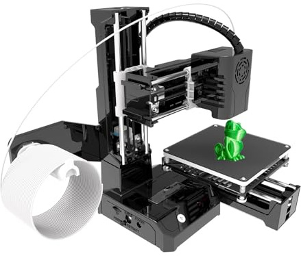 FDM -3D-Drucker, 3D-Drucker-Set für den Haushalt, 4 X 4 X 4 Zoll Druckgröße, Unterstützt 230 °C, für Kleinkinder, Studenten, Anfänger, für Win XP/7/8/10 32 Bit 64 Bit, für OS X