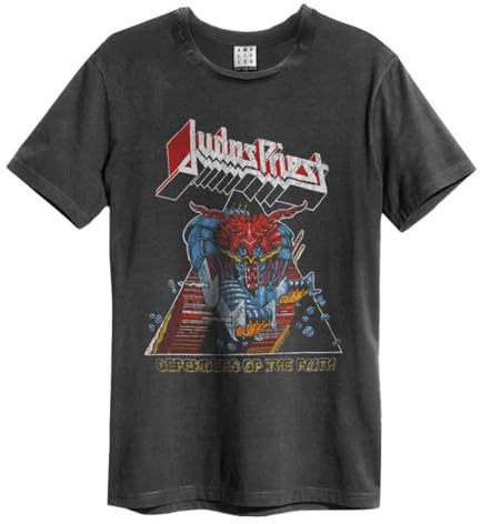 Amplified Defenders of The Faith T-Shirt Judas Priest Adulte Unisexe (L) (Charbon)
