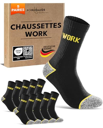 Calze da Lavoro Uomo Rinforzate WORK Socks 70104T (39-42)