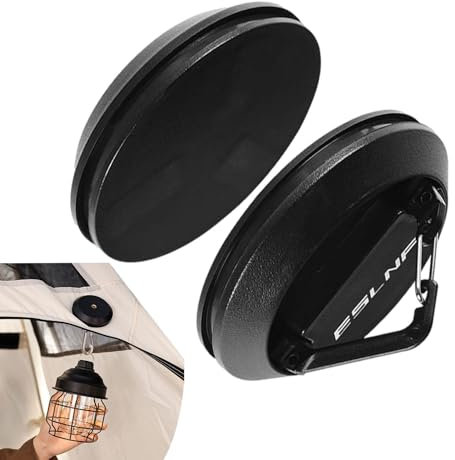 Magnetische Lichtclips – Magnethaken, Strapazierfähig | Glamping-Haken, Starke Lichtclips, Campinghaken | Schnallenhakenverschlüsse Für Zeltdächer, Camping-Druckknopfverschluss, 7 X 7 X 3,1 Cm