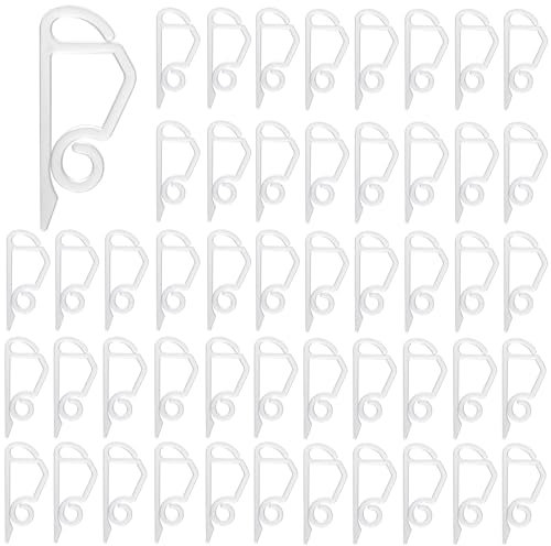 MERRYXMAS 50x Haken Lichterketten Halterung & Lichtvorhang Clips & Befestigung - Dachrinnenhaken an Weihnachten