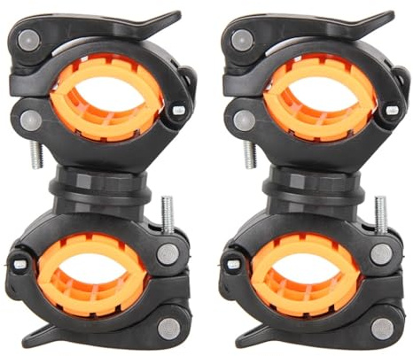 BESPORTBLE 2pcs 360 Flashlight Mount Cycling Handlebar Mount Bicycle Kickstand Bike Light Mount Flashlight Clamp LED Light Mounting Holder Flashlight Handlebar Mount Handle Bars for Bicycles