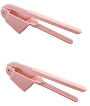 Amosfun 2pcs Kitchen Garlic Presser Garlic Mincer Crusher Easy to Use Kitchen Gadget