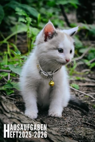 Hausaufgabenheft 2025/2026: Katze - Schulplaner Für Grundschule, Mädchen, Jungen, Teenager Mit Wochenplaner Und Mehr| Viel Platz Für Fach, Aufgaben, Notizen