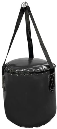 KESOTO Saco de Boxeo Colgante para Adultos Y Niños, Apto para Taekwondo Y Kickboxing, Material de PU, para Desarrollo Muscular Y Resistencia, Ideal para Uso, Negro