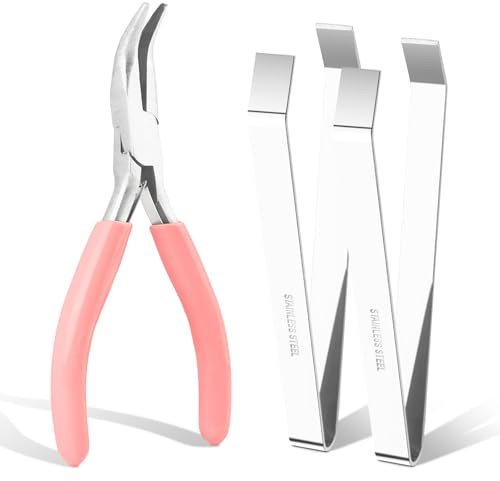 3-Pack Fish Bone Tweezers Kit - Stainless Steel Fish Tweezer Tools, Professional Chef Deboning Tweezers Kitchen Bone Remover for All Kind Fis