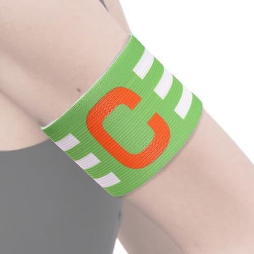 Bollisate Fasce da Capitano del Calcio, Fascia da Braccio Sportiva, Anti-Goccia, per Giochi di Calcio, Fascia da Braccio per Diversi Sport