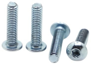 Verzinkte Stahl-Innensechskantschraube M3 M4 M5 M6 M8 M10 Innensechskant-Halbrundschrauben wanglan(30mm,M5 10pcs)