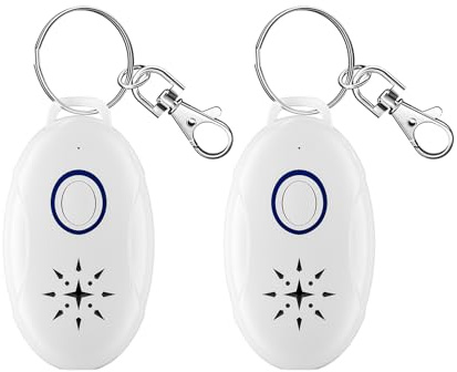 Repelente Mosquitos Portátil Ultrasónico de Plagas 2 Pack- Seguro Silencioso Recargable Antimosquitos Electrico Indoor/Outdoor, Camping,Anti Cucarachas, contra Insecto, Moscas