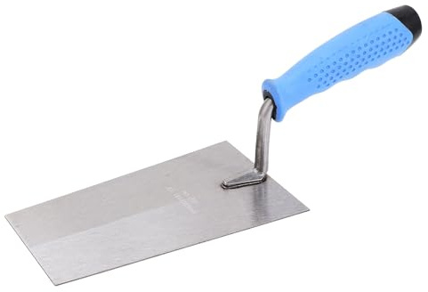 Adfaga Frattone professionale per rifinitura Frattone da costruzione in acciaio inossidabile con manico in gomma per lisciare pareti in cemento pavimenti intonacare lavori in murat