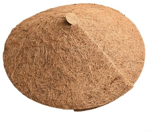 Coconut Mulching Discs for Plant For Protection Natural Coco Coir Rings 3pcs for Pots Gardens and Offices Soil Health Enhancement (37CM)