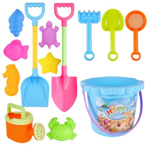Set Giocattoli Da Spiaggia Con Sabbia - Portatile Divertente Interattivo - Set Di Giocattoli Da Sabbia,Per Vacanze Estive Viaggi All'Aperto Giardino e Giochi d'Acqua Divertenti