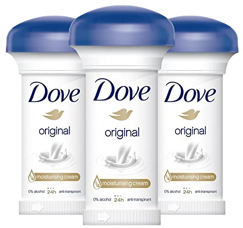 3 x Dove Anti-Perspirant Deodorant Cream 50ml Original