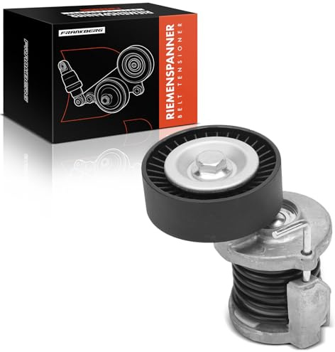Frankberg Spannrolle Keilrippenriemen für A1 8X A3 8P A4 8E B6 8K B8 A5 8T3 8F7 8TA A6 4F2 C6 4G2 C7 Q5 8RB TT 8J3 8J9 Alhambra Altea Cordoba Exeo Ibiza Leon Toledo 1999-2020 038903315AG | Kompatibel mit Crafter 30-35 Bus 2E_,A1 8X1 8XK,A3 Cabriolet 8P7,Leon 1P1,Caddy III MPV 2KB 2KJ 2CB 2CJ,A5 8T3,Exeo 3R2