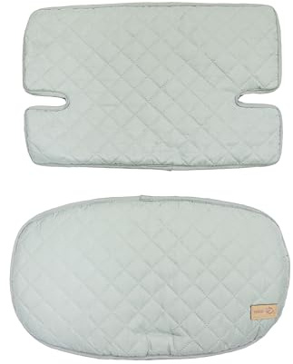 roba Cuscino Riduttore roba Style per Seggiolone, 2 Pezzi, per Modelli Sit Up, Impermeabile, Antimacchia, Universale, Imbottito, con Fodera, Verde