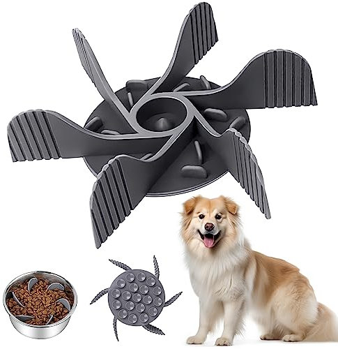 Anti Schling Napf Hund Silikon,Darryy Slow Feeder Hundenapf,Antischlingnapf Hunde,Kieselgel Hundenapf Reduzieren Übermäßiges Essen, Slow Feeder Bowl Einsatz, Schneidbar (Ohne Schale)