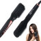 BelonLink Glättbürste Haarglätterbürste Verbrühungsschutz, Haarglätter Bürste, Sicher Tragbare Glättungsbürste, 6 Temp Einstellungen, Gleichmäßige Hitze, LED-Anzeige, Professionelles Haarwerkzeug