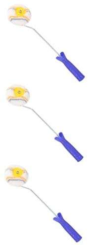 Angoily 3st Eckbürste Mit Rollen Farbroller Rollpinsel Malerrolle Pinsel Für Wandmalerei Walzenbürste Walzenfarbe Hausanstrichzubehör Malerbedarf Für Maler Farbe Für Wände Baumwollfaden