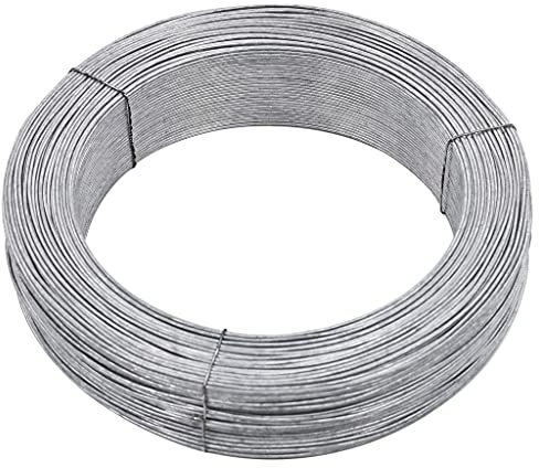 Juroupi Filo per Recinzioni 250 m 2,5 mm in Acciaio,per Legatura Giardino,Filo Tensione Recinzione,Fai da te-144484