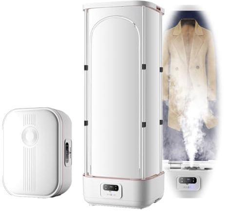Kgfvesdc MáQuina De Secado A Vapor 1000w MáQuina AutomáTica Para Planchar Y Doblar,Cuidado A Vapor,Para Planchar Ropa Y Quitar Arrugas,Tendedero Plegable Ropa Y Telas(Modelo De DesinfeccióN UV)