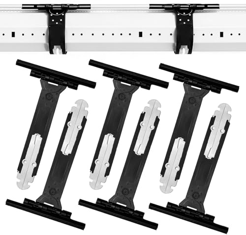 6 Pièces Attache Volet Roulant, 155mm Ressort de Suspension Universel pour Fixation Tablier Volet Roulant Électrique et Manuel, Accroche Souple en Acier Inoxydable et Nylon pour Lame PVC et Aluminium
