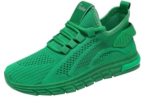 Scarpe per Diabetici Donna Antiscivolo da Corsa Leggere e Traspiranti attività quotidiane Fitness Outdoor Stile Slip-on Confortevole con Design Sportivo (Green, 39)