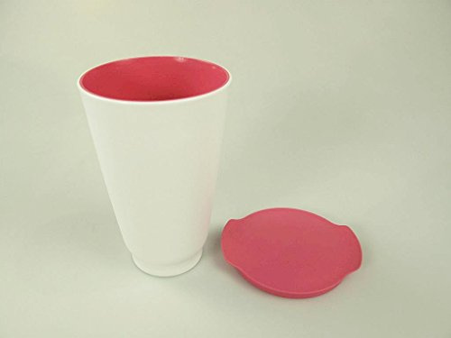 TUPPERWARE Vaso Allegra de 450 ml rosa blanco
