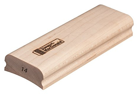 StewMac taco de lijado de madera 20,3 cm, radio 14, para diapasón | El cuerpo rígido mantiene una curva constante al perfilar el diapasón y distribuye la presión sobre toda la superficie.