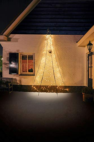 Fairybell LED-Wandbaum für draußen (4 Meter - 240 LEDs, Warmweiss)