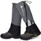 HIKENTURE Gamaschen Wandern Jagd Fahrrad, Gamaschen Herren Damen Wasserdicht, Regengamaschen, Gamaschen Outdoor zum Schutz von Hose&Schuhe vor Schnee/Regen/Insekten, Gaiters Schneewandern-Grau-S
