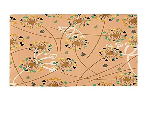 Highdi Microfaser Strandtuch Groß, Löwenzahn Sommer Leicht Kompakt Schnelltrocknend Sandfrei Badetuch Sporthandtuch Strandlaken Reisehandtuch Picknickdecke für Erwachsene Kinder (Kamel,70x150cm)